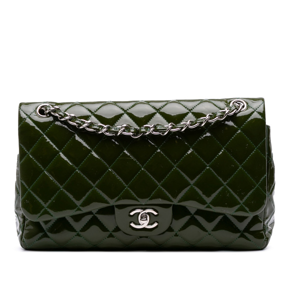 Pre-Loved Chanel Jumbo Classic Patent Double Flap - Picture 1 of 9